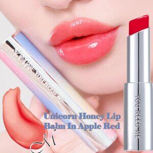 YNM-KBeauty Moisturizing &Nourishing Unicorn Honey Lip Balm~Apple Red NIP 3g